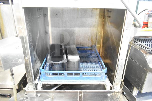 American Dish Service ADS AF-3DS commercial dishwasher, straight pass-through model, 120V, 1 phase, used condition.