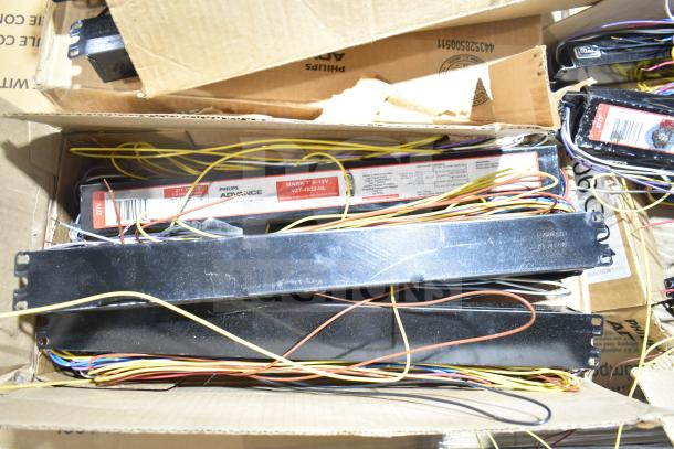 32 new scratch-and-dent items, including Philips Advance ballasts, wires, and fluorescent lights. 32 times your bid.