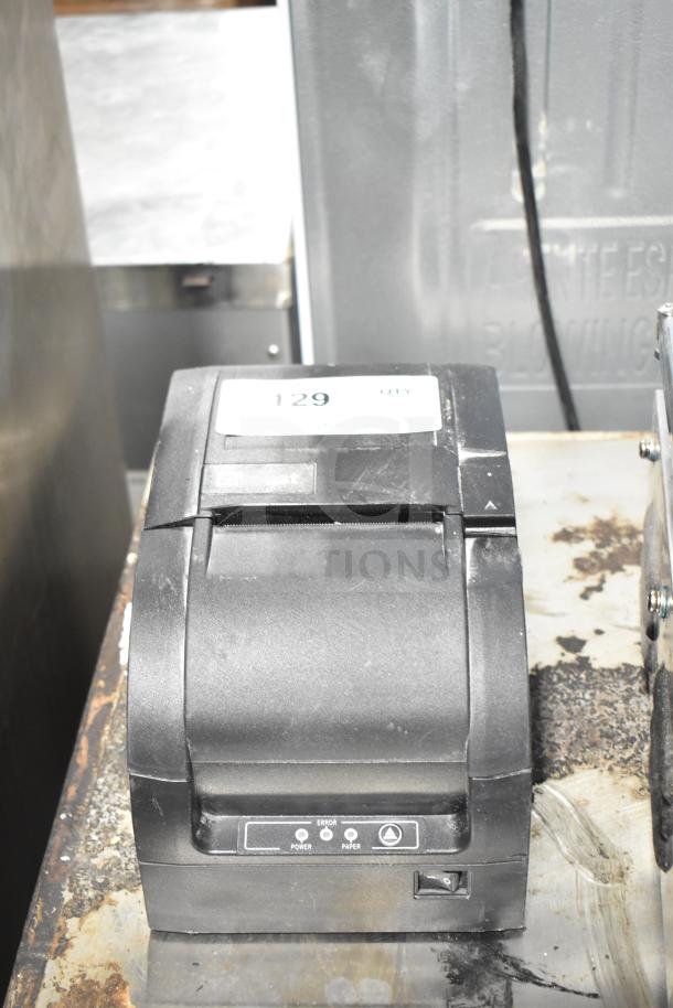 Toast receipt printer in used condition. Features include a power switch and indicator lights for error, power, and paper status.