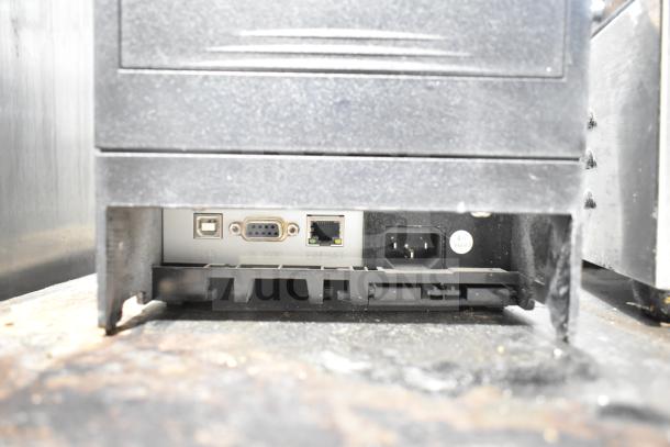 Toast Receipt Printer, interfaces visible: USB, Ethernet, power input, QC passed sticker. Used condition.