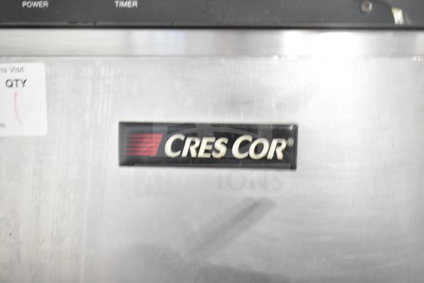 CresCor HU18-671-120 commercial heated holding cabinet, shown with visible CresCor branding, on commercial casters.