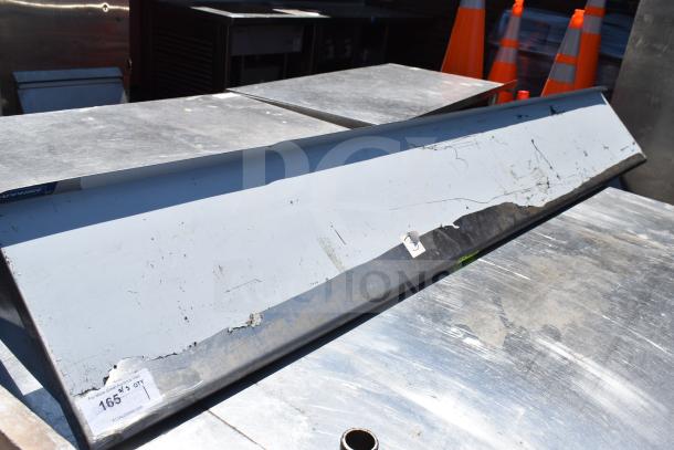 Sapphire Wall Mount Shelf, metal, visible wear, scratches, label showing model and brand.