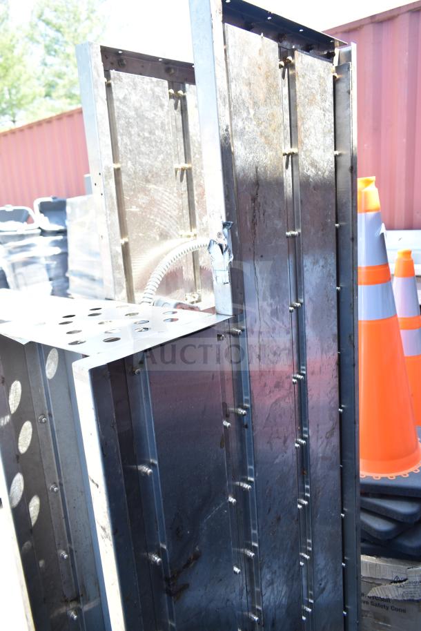 Over Shelf with Hatco Glo Ray Food Warming Strip, metallic finish, visible bolts, some wear, suitable for commercial kitchens.