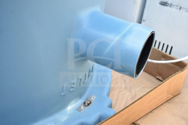 BRAND NEW SCRATCH AND DENT Thermaco Trapzilla TZ-400-ECA grease interceptor showing 4" inlet marked "INLET."