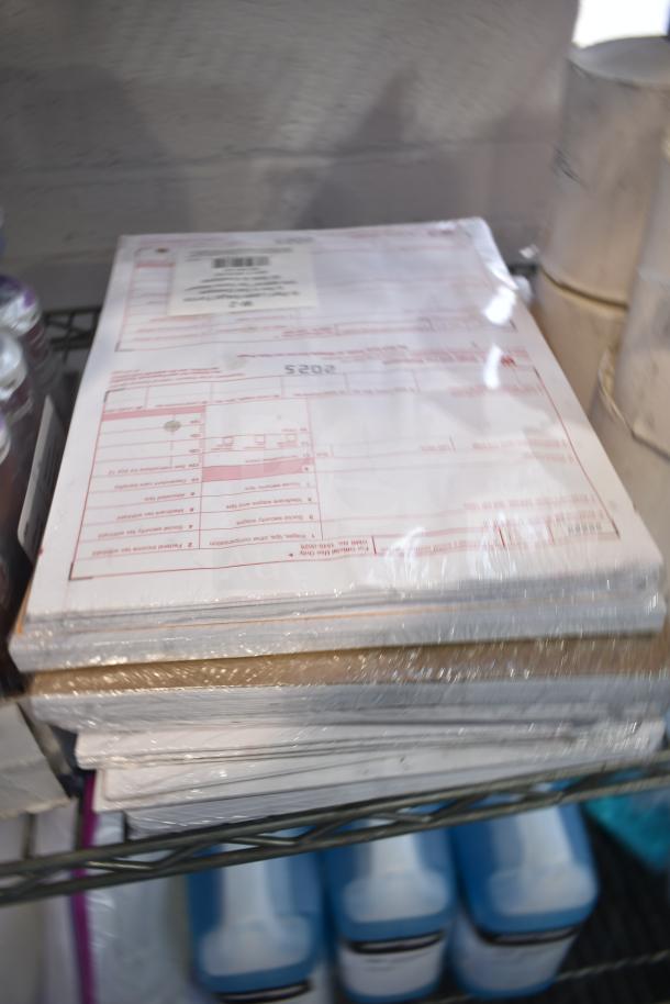 Three-tier lot with Coastwide Foaming Hand Soap, Diversey Wiwax ProX Maintenance Emulsion, and espresso beans on shelving.