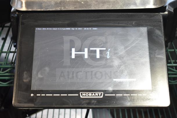 Hobart HTi Commercial Countertop Food Portioning Scale, tested and working, 120/208-240V, 1 phase; screen displays "HTi".