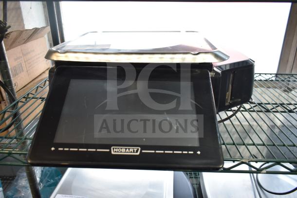 Hobart HTi commercial countertop food portioning scale with digital display, tested and working, 120/208-240 volts, 1 phase.