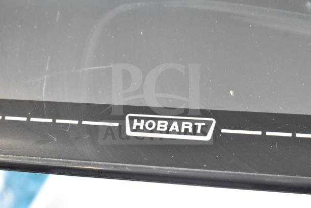 Hobart HTi commercial food portioning scale, tested working, 120/208-240V, 1 phase, features Hobart logo.