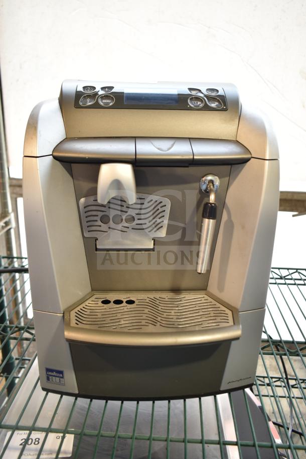 LavAzza 10080632 countertop espresso machine with steam wand, 115 volts, 1 phase, features modern design, good condition.