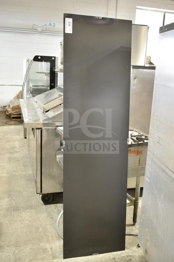 Hatco GRSBF-72-I Glo-Ray heated shelf warmer, 73.5"x21", built-in, flush top, 120V, used condition.