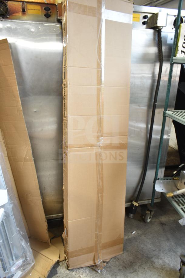 Brand new 2025 ServIt 423SW72TLHDBLA 72" lighted double strip warmer in box. Scratch and dent. Dual toggle controls. 120V.