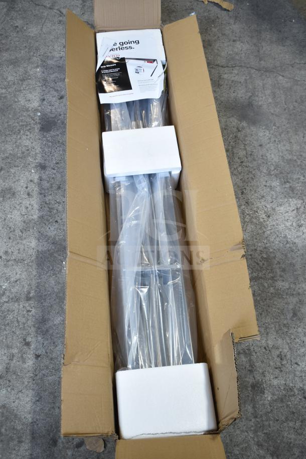 Brand new Avantco 177SW48THA 48" strip warmer in box, scratch and dent condition, 120V, 1 phase, with toggle control.