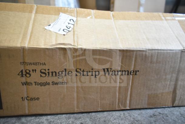 BRAND NEW Avantco 177SW48THA 48" Strip Warmer with Toggle Control, in original packaging, 120V, 1 Phase, scratch and dent.