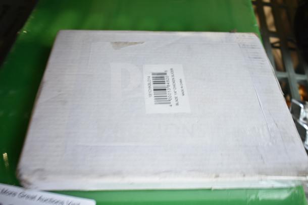Box labeled "Blade for Chicken Slicer" with barcode, part of a set of 10 brand new scratch and dent items for auction.