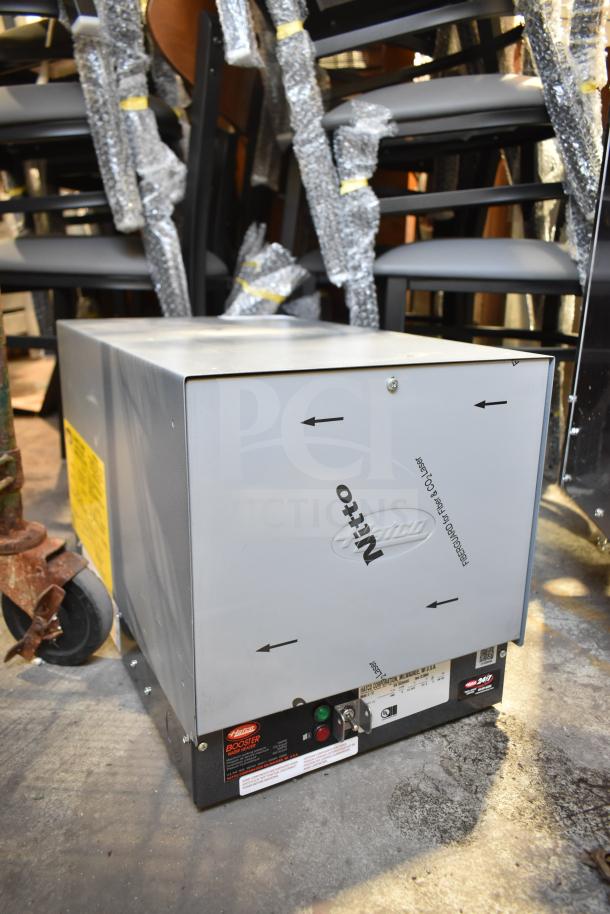 Brand new Hatco C-13 commercial booster water heater with accessories. Features safety relief valve, pressure regulator, 208V, 3-phase.