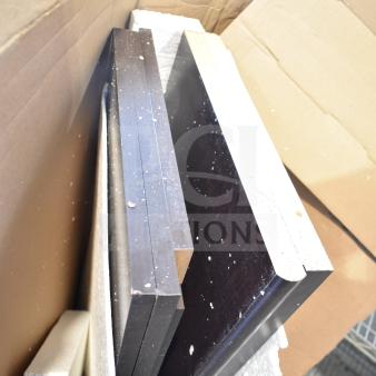 New scratch and dent WC12977C2 W134362 851393 panels in cardboard box, slight wear visible on edges.