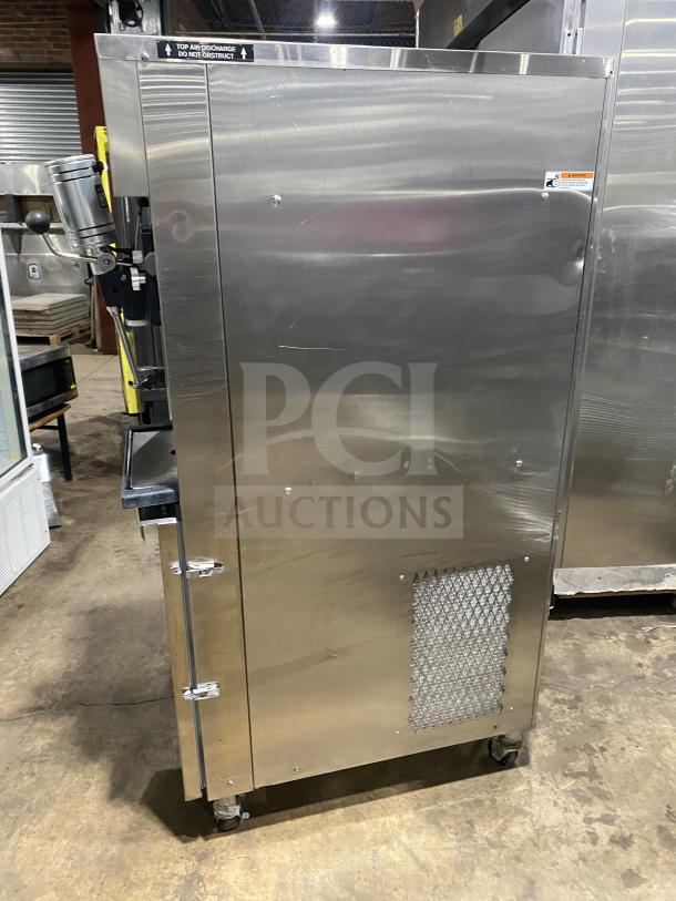 Electro Freeze Freedom 360 Series Milkshake Machine, Model 78RMT-232, 115/208-230V, 3 Phase, stainless steel, on wheels, SN G2P-2606.