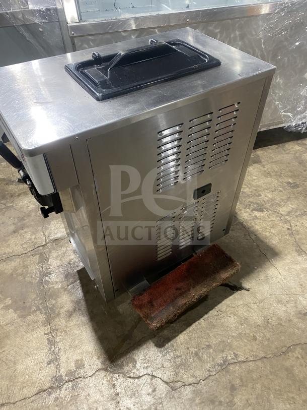 Spaceman 6236C stainless steel soft serve machine, electric, countertop model, good condition, 220V, 1 Phase.