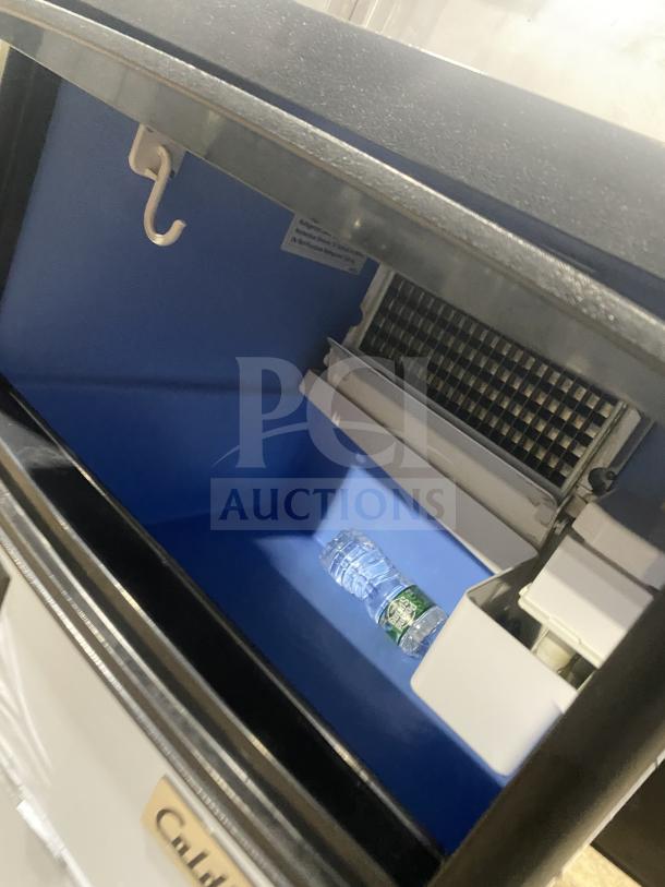 Coldline 2020 ICE120-HA undercounter ice maker, stainless steel, on legs, 115V, commercial grade, excellent condition.