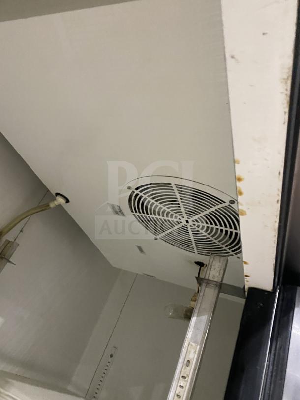 True T-49 stainless steel 2-door reach-in refrigerator, Energy Star certified, poly coated rack, 115V 1 phase, on casters.