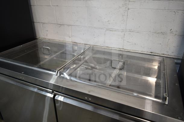 Brand new Avantco 178SSCFT60HC 60" stainless steel refrigerated salad bar on casters. Scratch and dent condition.