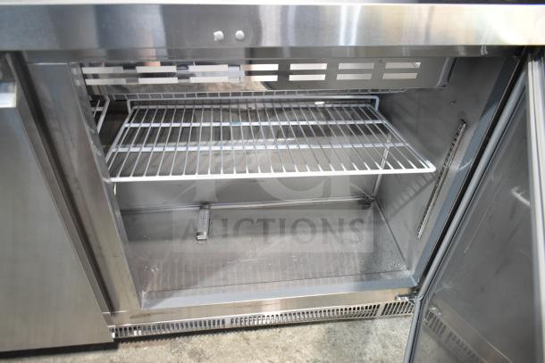 Avantco 178SSCFT60HC 60" stainless steel refrigerated salad bar, brand new, commercial casters, 115V, scratch and dent.