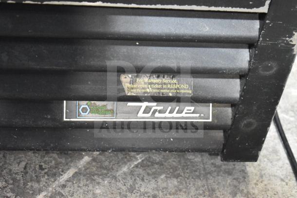 2020 True GDM-49-HC Cooler, commercial 2-door reach-in, 115V, 1-phase, tested working, warranty info and branding visible.