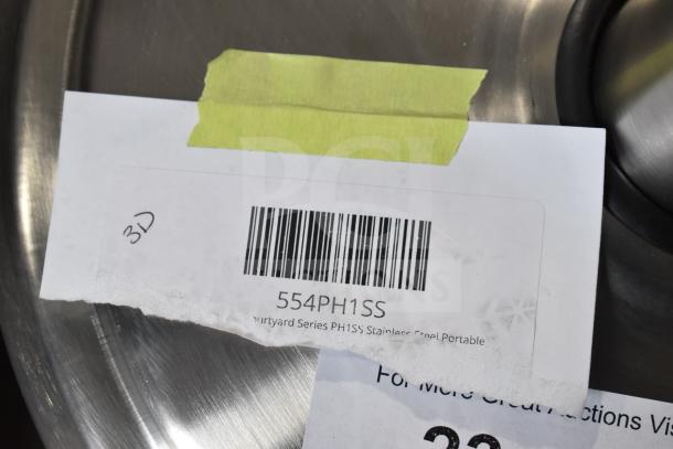 Backyard Pro PH1SS patio heater, brand new, scratch and dent, stainless steel, 47,000 BTU, model 554PH1SS.