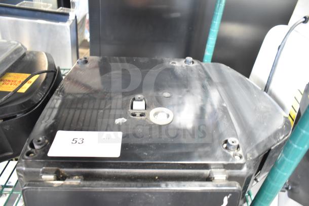 2017 Hobart HTi-7LH26 commercial food portioning scale, black, tested and working, 120/208-240V, 1 phase, minor wear.