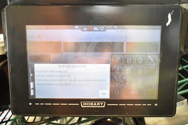 2017 Hobart HTi-7LH26 commercial food portioning scale with digital display, 120/208-240V, 1 Phase, tested and working.