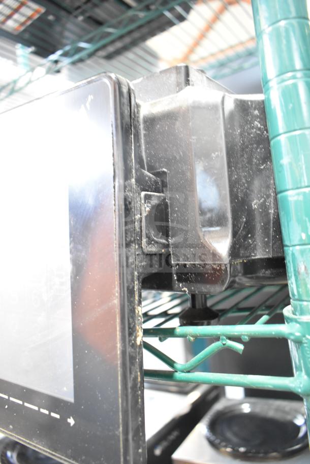 2017 Hobart HTi-7LH26 commercial food scale, black casing, tested and working, 120/208-240 volts, 1 phase.