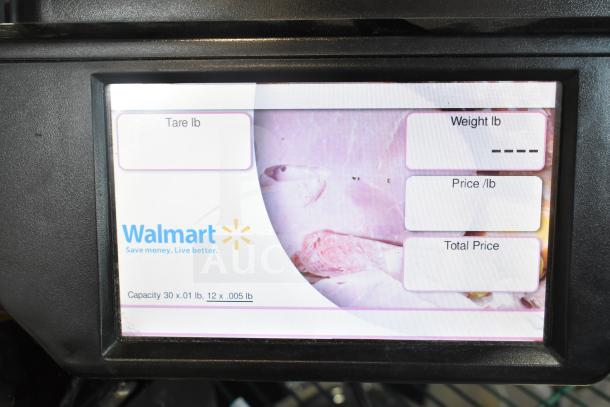 2017 Hobart HTi-7LH26 commercial scale, tested and working, featuring display for tare, weight, price, and total.