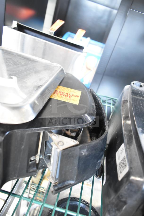 2017 Hobart HTi-7LH26 commercial scale, countertop model, shown on a metal shelf. Condition: Tested and working.