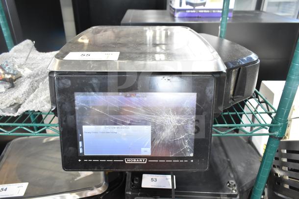 2016 Hobart HTi-7LH26 food scale, damaged screen, no power cord, tested working, 120/208-240V, 1 phase.