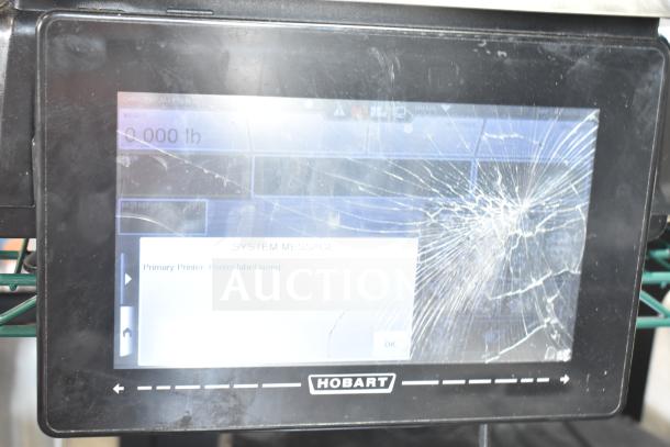 2016 Hobart HTi-7LH26 commercial scale, screen damaged, no power cord, tested and working, 120/208-240V, 1 phase.