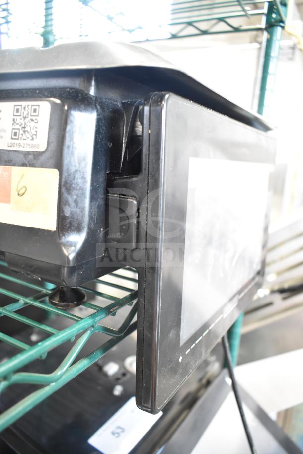 2016 Hobart HTi-7LH26 countertop food portioning scale; visible screen damage, no power cord; model HTi-7LH26.