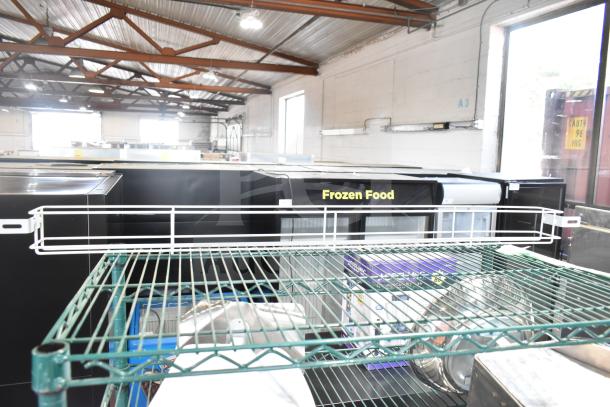 Detecto T25BN scale, Accu-Weigh Yamato SM(N) scale, and white rack in warehouse setting. Items in good condition.