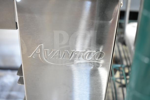 Alt text: "Avantco 177CHSME32IM 32-inch electric countertop cheese melter, brand new, stainless steel finish, 208/240V, 1 Phase."