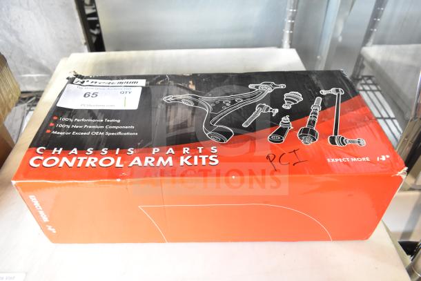 Brand new Chassis Parts Control Arm Kits, model H102527064 CAK30176-C. Box shows minor wear, PCI label visible.