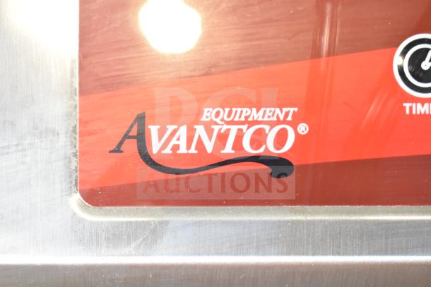 Brand new Avantco 177IC3500 countertop induction range, scratch and dent, 208-240 volts, 1 phase, logo displayed.
