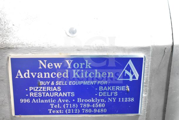 Hobart A200 Commercial Dough Mixer, 20 Quart, 115 Volts, 1 Phase, New York Advanced Kitchen label.