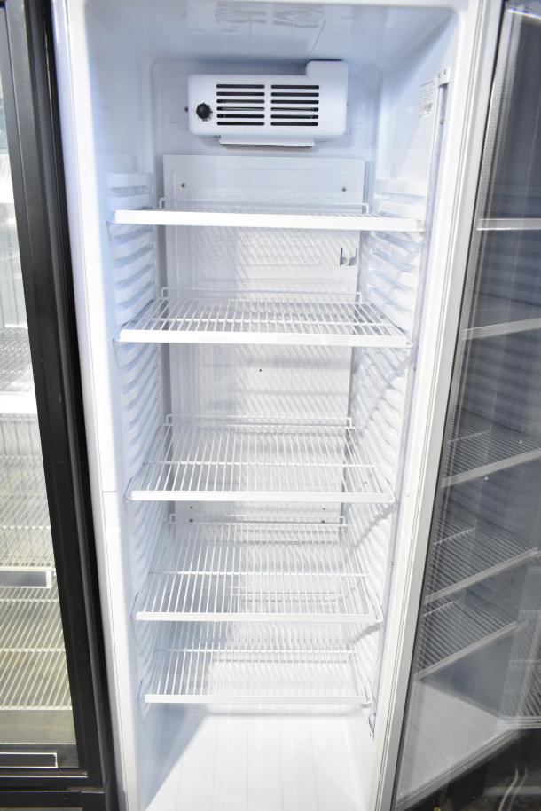 Atlantic USS 374 DTKL Commercial Single Door Reach In Cooler, white interior, 115 volts, 1 phase, clean condition.