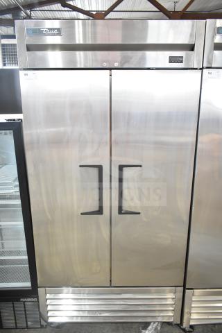2021 True T-35-HC 2 Door Reach-In Cooler, stainless steel, on casters, 115V, 1 Phase, excellent condition.