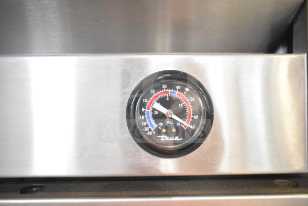 2017 True T-35 2 Door Cooler with thermometer. Commercial casters, 115V, 1 Phase. Durable stainless steel.