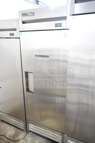 2021 True T-19F-HC commercial freezer, single door, on casters, stainless steel finish, digital controls, excellent condition.