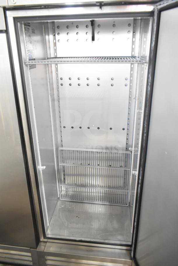 2021 True T-19F-HC commercial reach-in freezer, stainless steel, single door, on casters, 115V, 1 phase, excellent condition.