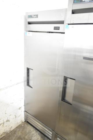 2020 True T-19F-HC commercial freezer, single door, on casters, 115V, stainless steel, digital display, excellent condition.