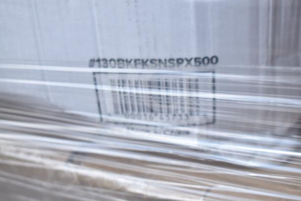 24 new scratch and dent bakery boxes and containers. Visible barcode and model #130BKFKSNSPX500.