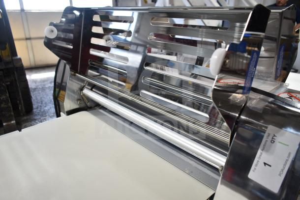 BRAND NEW Estella DSF94 94" reversible dough sheeter. 110V, 1 Phase, minor scratches, stainless finish, model 348DSF94.