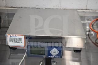 Mettler Toledo BC Commercial Countertop Food Portioning Scale, stainless steel, digital display, good condition, barcode label "C990".